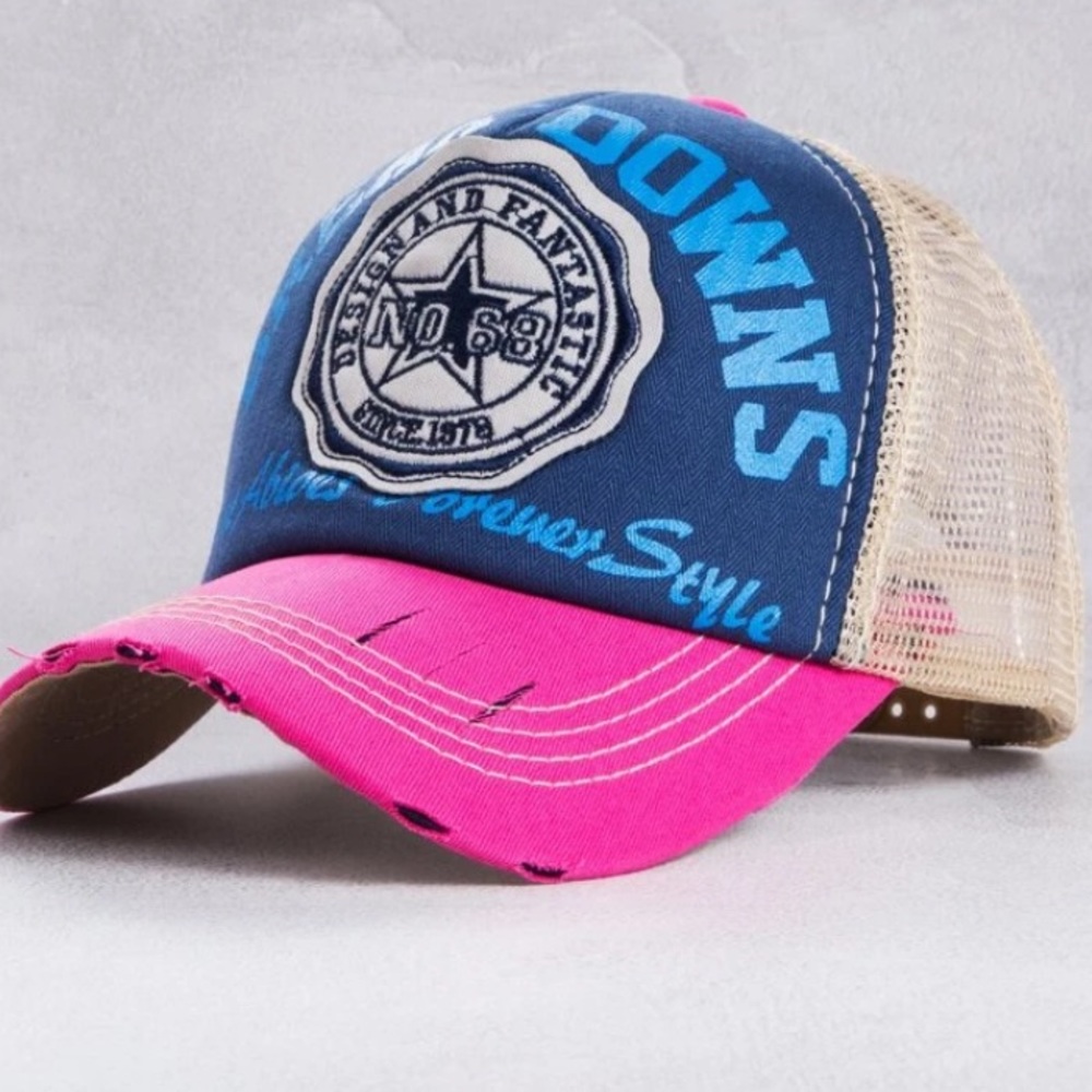 Letter Embroidery Trucker Hat
